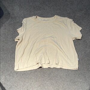 Cream Short Sleeve Women's Tee